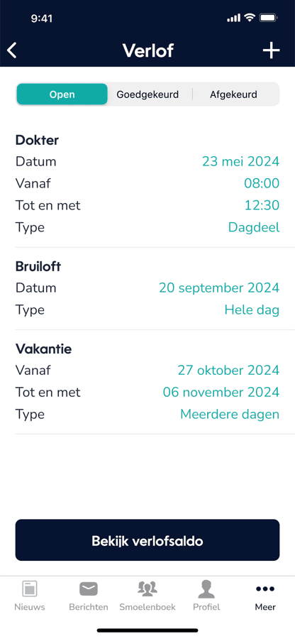Verlofaanvragen