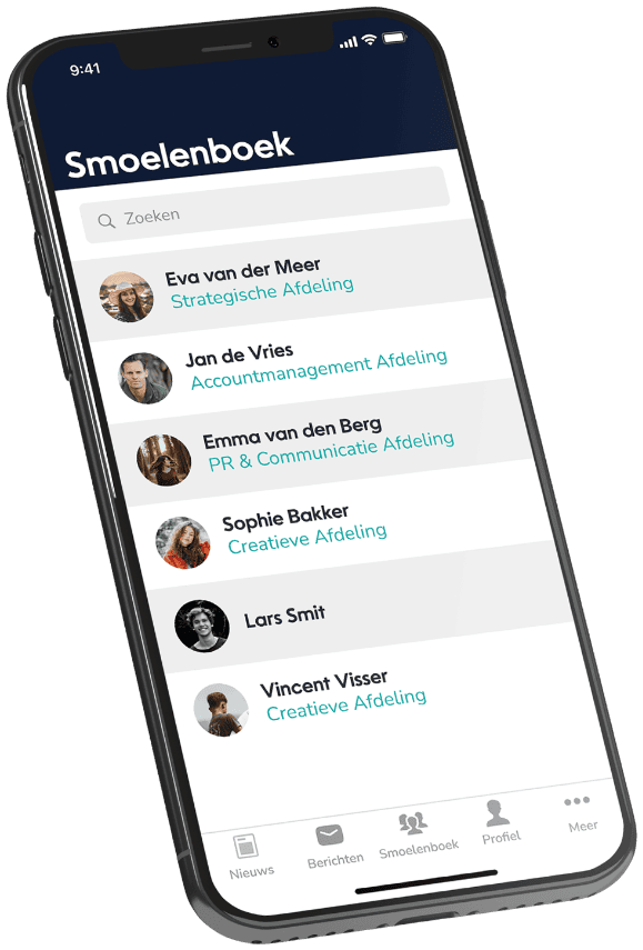 Smoelenboek in de People Appy app
