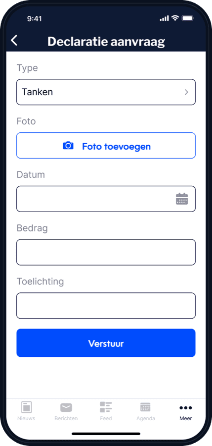 Declaratie aanvragen in de People Appy app