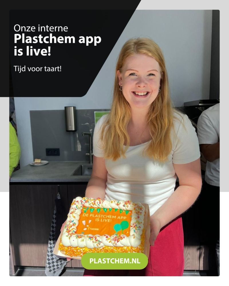 De Plastchem app is live, tijd voor taart